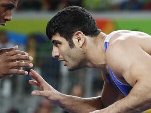 Iranian wrestler Alireza Karimi