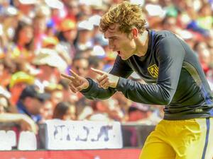 سجل غريزمان هدف أتلتيكو الأول بعدما أهدر ركلة جزاء في الدقيقة 44