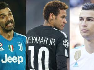 رونالدو ونيمار وبوفون