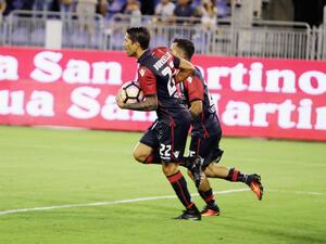 بورييلو يحتفل بهدفه