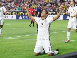 باكا يحتفل بهدفه