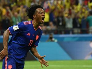 كوادرادو يحتفل بهدفه