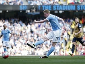 دي بروينه يسجل هدف سيتي الثاني