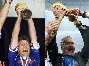 ديشامب فاز بكأس العالم مرة كلاعب ومرة كمدرب