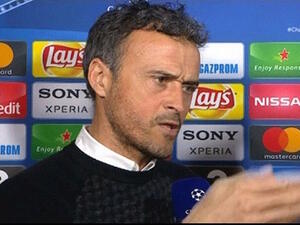 إنريكي خلال المقابلة