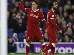 صلاح وفيرمينو يقودان ليفربول للفوز