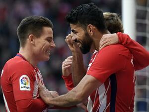 كوشتا (يمين) وغاميرو يقودان أتلتيكو مدريد للفوز