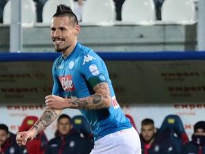 هامشيك يحتفل بهدفه