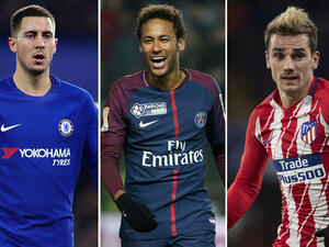 غريزمان ونيمار وهازارد