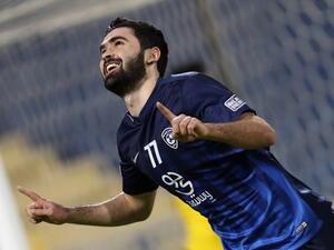 خربين يحتفل بهدفه