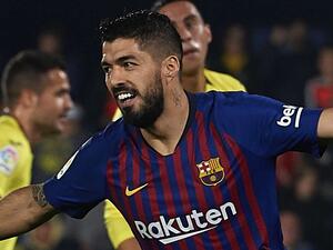 سواريز ينقذ برشلونة من الخسارة