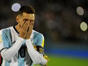 ميسي وخيبة الأمل بعد التعادل مع أوروغواي