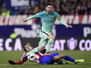 ميسي خلال المباراة