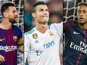 نيمار ورونالدو وميسي