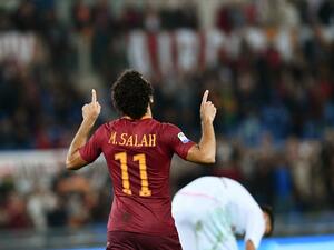 Salah gave Roma the lead with a close-range finish moments before half time