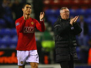 صورة أرشيفية لفيرغسون ورونالدو