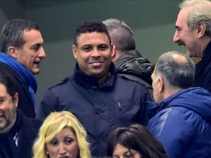 رونالدو خلال تواجده في ملعب سان سيرو