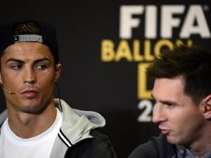 ميسي ورونالدو قبل التتويج