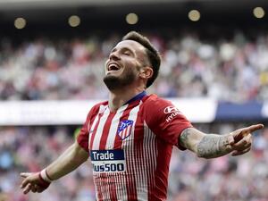 ساول يحتفل بهدفه