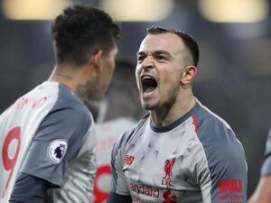 شاكيري يحتفل بهدفه