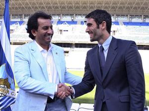Malaga president (L) handed fine for calling Barcelona 'Catalan scum'