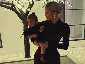 Stormi looked incredibly adorable in a silver onesie (Kyliejenner / Instagram ) 