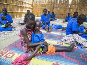 Aid agencies said 100,000 people were affected by the famine, which threatens to affect a further one million people in the coming months.  (AFP/Albert Gonzalez Farran) 