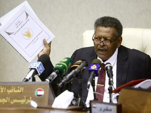 Sudanese President Omar Hassan al-Bashir named his first vice president and long-time ally Hassan Saleh to the newly created post of prime minister. (AFP/File)