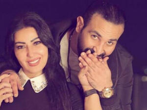 Singer Ahmed Saad posted a picture to his Instagram account with his wife Sumaya Al Khashab