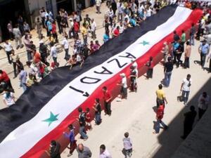 تظاهرات تطالب الرئيس بشار الأسد بالتنحي، وتندد بالقمع الدموي للتظاهرات السلمية