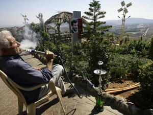 The "dad gut": age-old symbol of Lebanese manhood.  (AFP/Joseph Eid)
