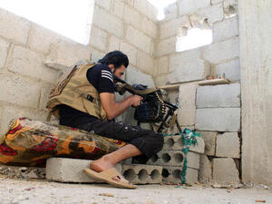 Syrian rebel forces have captured a post in the town of Daraa (Image credit: AFP)