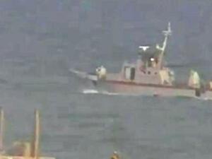 زورق حربي سوري مقابل شواطىء اللاذقية