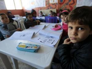 Children attend a school for Syrian refugees in Lebanon's Bekaa Valley.  (AFP/Joseph Eid)
