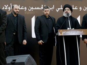 The head of Lebanon's militant Shiite Muslim movement Hezbollah, Hassan Nasrallah. [Getty Images]