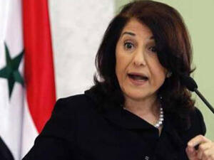 بثينة شعبان مستشارة الرئيس السوري بشار الأسد