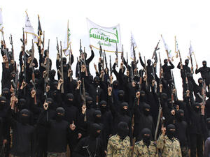 A file photo of Ahrar al Sham militant group. (Twitter)
