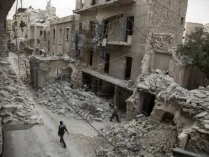 The rubble of Aleppo, May 2016 (AFP)