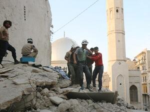 Since 2013, the White Helmets have searched for survivors in the aftermath air strikes, saving the lives of thousands.(AFP/File) 
