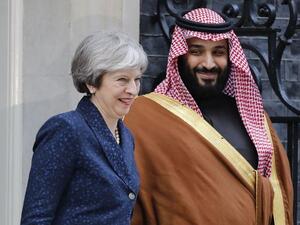 Prime Minister Theresa May and Saudi Crown Prince Mohammed bin Salman (AFP/ File Photo)