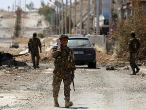 The Syrian Democratic Forces, backed by the US, won back Tabqa. (AFP)