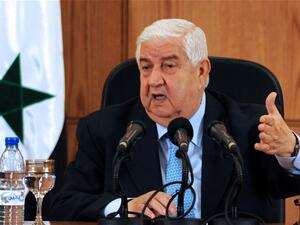 Syrian Foreign Minister Walid Muallem has attended the opening ceremony of regime-affiliated Embassy in Oman. (AFP/ File Photo)