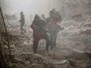 At least 21 civilians were killed by Bashar al-Assad regime forces in besieged Eastern Ghouta region. (AFP/ File Photo)