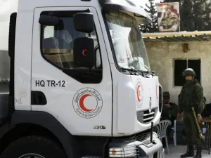 The Russian Reconciliation Center for Syria stated the next humanitarian convoy to head to Eastern Ghouta is scheduled for Thursday, March 8. (AFP/ File Photo)