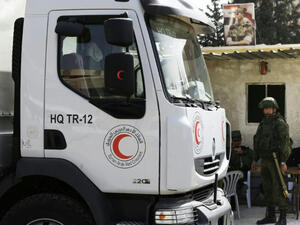 The Russian Reconciliation Center for Syria stated the next humanitarian convoy to head to Eastern Ghouta is scheduled for Thursday, March 8. (AFP/ File Photo)