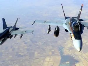 Archive photo of US F-18s flying operations over Iraq against Daesh (AFP)