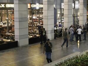 The scene of the June 8 Tel Aviv shooting (AFP)