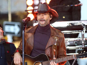 The 'Live Like You Were Dying' singer was suspected to be suffering from dehydration when he was taken ill on stage during a concert in Dublin on Sunday night (Source: JStone - Shutterstock)