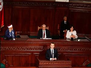 ماكرون في خطاب له أمام البرلمان التونسي