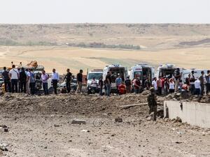 A similar car bomb explosion on August 15, 2016 in Diyardakir, is also suspected to be the PKK's work. (AFP/Ilyas Akengin)